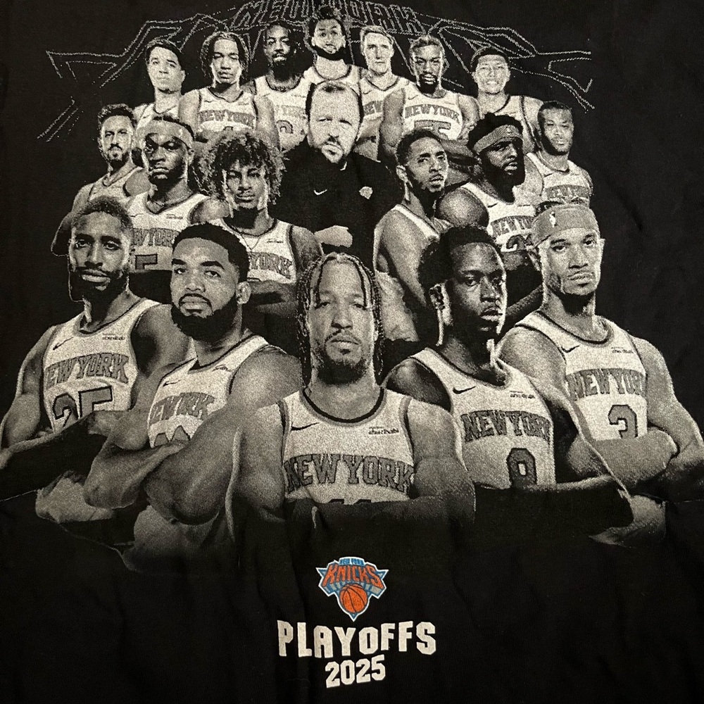 Brand New New York Knicks 2025 Playoffs Tee Shirt
